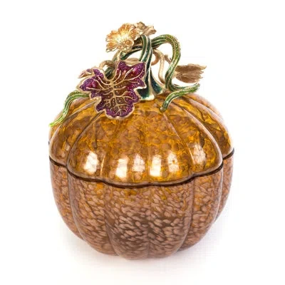 Jay Strongwater Dalton Leaf & Vine Jeweled Large Glass Jar