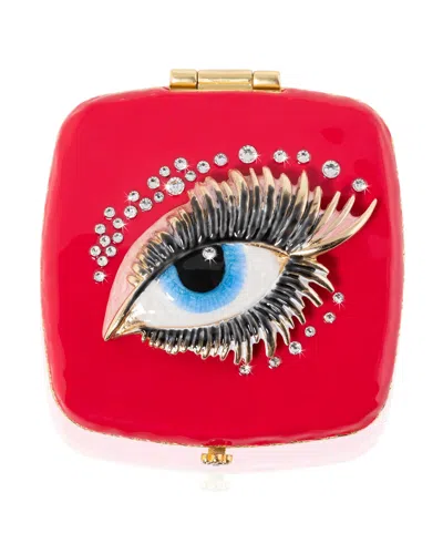 Jay Strongwater Eye Compact In Red