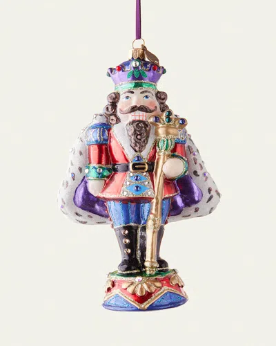 Jay Strongwater Fancy Nutcracker Christmas Ornament In Multi