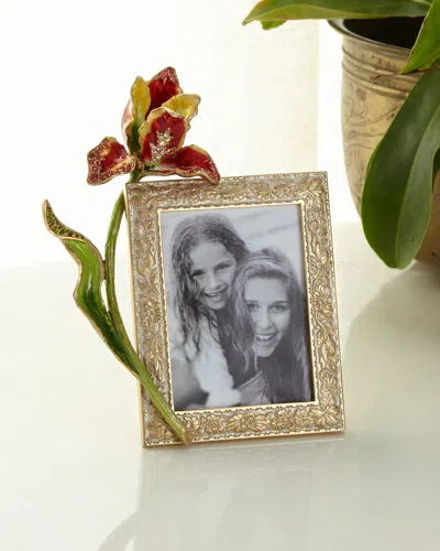 Jay Strongwater Flora Tulip Picture Frame, 3" X 4"