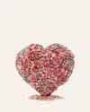 Jay Strongwater Floral Heart Objet In Pink
