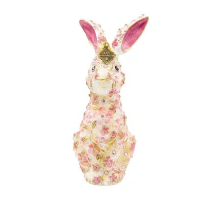 Jay Strongwater Floral Hopper Ornament In Pink,cream,white,gold