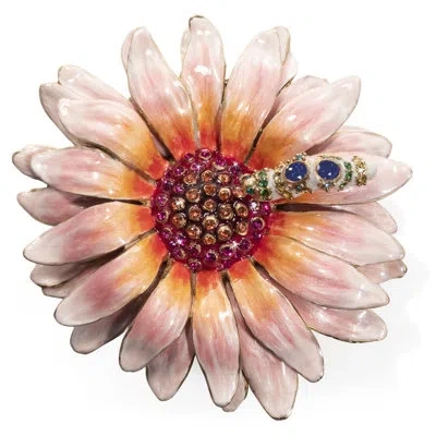 Jay Strongwater Flower And Caterpillar Box