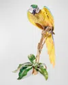 Jay Strongwater Hand-painted Skyler Blue Macaw Figurine