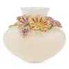 Jay Strongwater Holland Leaf And Flower Vase In Multi