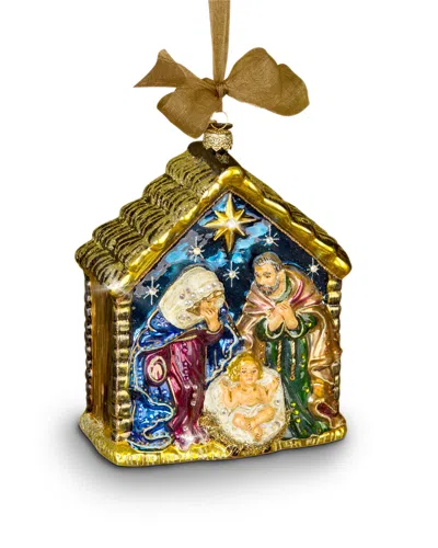 Jay Strongwater Holy Family Christmas Ornament In Multi Colors