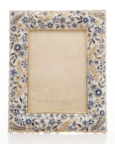 Jay Strongwater Indigo Ruffle 5 X 7 Picture Frame