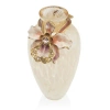 Jay Strongwater Ivory 5" Ceramic Table Vase In Multi