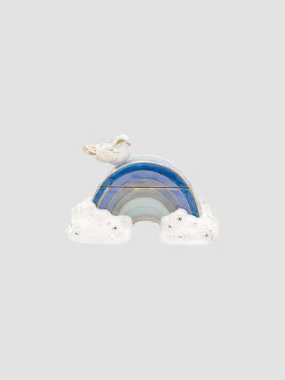 Jay Strongwater Jordan Rainbow Box In Blue