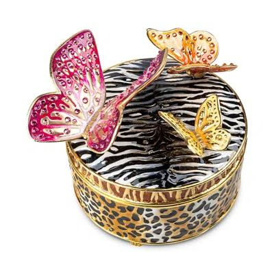 Jay Strongwater Jungle Box And Butterflies In Multi