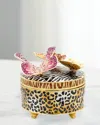 Jay Strongwater Jungle Box With Butterflies In Multi