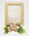 Jay Strongwater Kaylee Rose Picture Frame, 3" X 4"