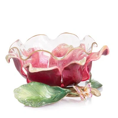 Jay Strongwater Large Flower Bowl