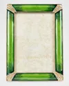 Jay Strongwater Lavinia 4" X 6" Picture Frame, Emerald