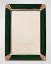 Jay Strongwater Lavinia Frame, 4" X 6" In Green