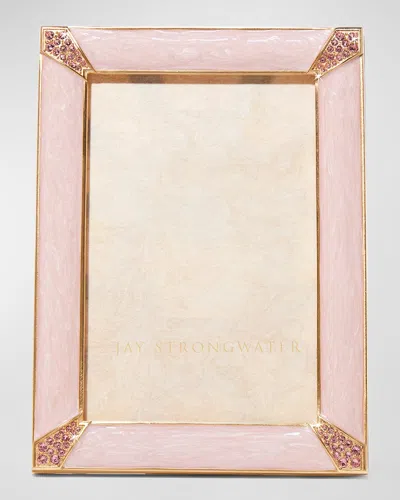 Jay Strongwater Lavinia Frame, 4" X 6" In Light Pink