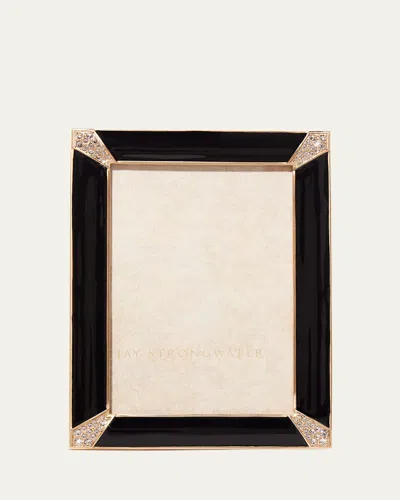 Jay Strongwater Lavinia Frame, 4" X 6" In Black