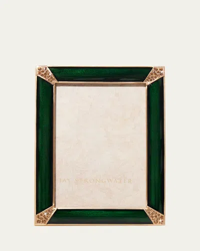 Jay Strongwater Lavinia Frame, 4" X 6" In Green