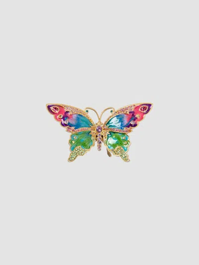 Jay Strongwater Lea Medium Butterfly Figurine In Multi