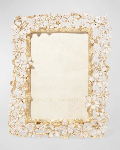 Jay Strongwater Leartes Frame In White