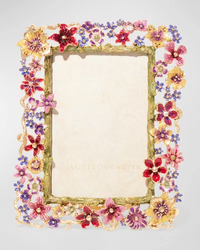 Jay Strongwater Leartes Frame, 4" X 6" In Multi