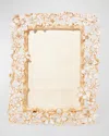 Jay Strongwater Leartes Frame, 4" X 6" In White