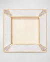Jay Strongwater Leland Pave Corner 2 Square Frame In Gold