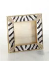 Jay Strongwater Leland Zebra Striped Pave Frame, 2" In Black