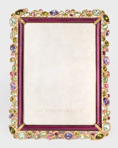 JAY STRONGWATER LESLIE BEJEWELED PICTURE FRAME, 5" X 7"