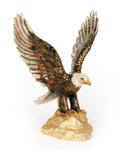 Jay Strongwater Lincoln Eagle Figurine In Natural