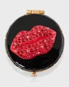 Jay Strongwater Lip Compact In Black