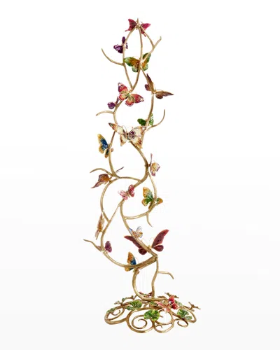 Jay Strongwater Lorelei "flutter Of Butterflies" Art Piece In Bouquet