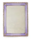 Jay Strongwater Lorraine Stone Edge 4 X 6 Frame In Lavender