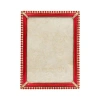 Jay Strongwater Lucas Stone Edge 5" X 7" Frame - Ruby In Red