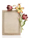 Jay Strongwater Margery Flora Tulip Picture Frame, 5" X 7" In Multi
