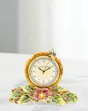Jay Strongwater Mayfair Leaf And Bee Clock