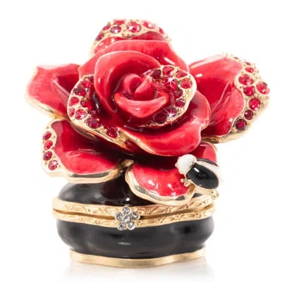 Jay Strongwater Night Bloom Rose Box
