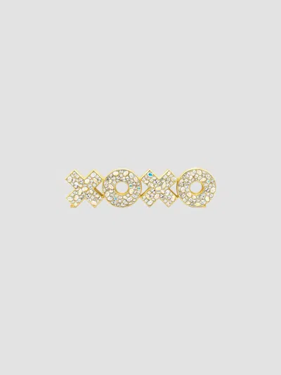 Jay Strongwater Opal Avery Xoxo Object In Gold