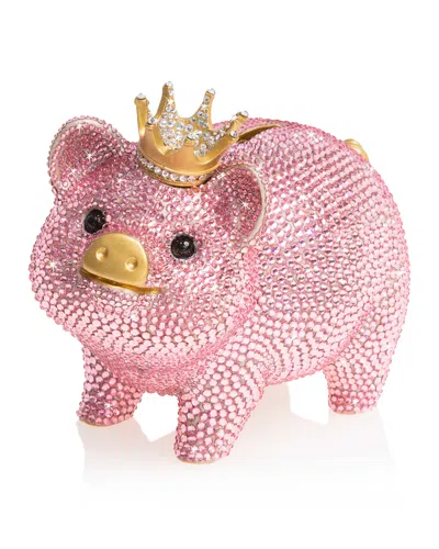 JAY STRONGWATER PAVE PIGGY BANK WITH CROWN