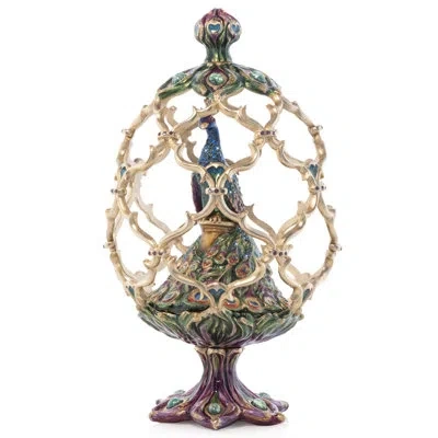 Jay Strongwater Peacock Egg Objet