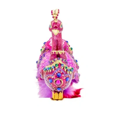 Jay Strongwater Peacock Ornament Clip In Multi