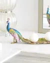 Jay Strongwater Peacock Tray In Multi