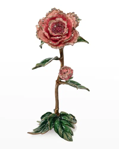 Jay Strongwater Peony Objet In Multi