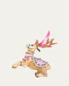Jay Strongwater Prancer Reindeer Glass Christmas Ornament