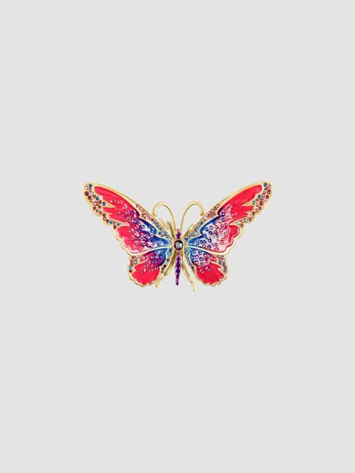 Jay Strongwater Puccini Large Butterfly Figurine In Multi