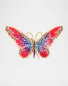 Jay Strongwater Puccini Large Butterfly Objet In Multi