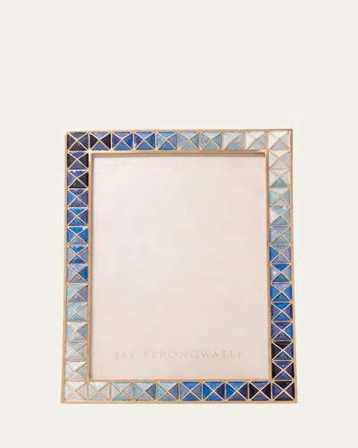 Jay Strongwater Pyramid Frame, 5" X 7" In Indigo