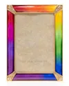 Jay Strongwater Rainbow Pave Corner Frame, 4" X 6" In Multi