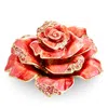 Jay Strongwater Rose Table Objet In Rose