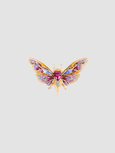 Jay Strongwater Rosey Moth Figurine In Multi